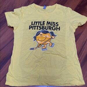 🔮 5 for $20 🔮 yellow little miss Pittsburgh tee
